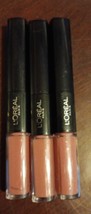 3 L&#39;Oreal Paris Infallible Lipstick, 201 Everlasting Caramel  (P12/10) - £19.95 GBP