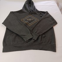 RVCA Men's Gray Drawstring Pullover Hoodie Sweatshirt Measured Chest 48" image 8
