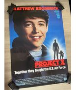 Original 1987 “Project X” Movie Poster 38” x 26” MH - $183.57 MXN