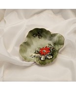 Lefton Hand Painted Limited Edition #4394 Poinsettia Christmas Dish - $356.00 MXN