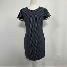 Sachin + Babi Navy Blue Dot Shift Dress sz 8 - £41.84 GBP