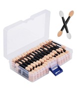 120PCS Disposable Dual Sides Eye Shadow Sponge Applicators with Containe... - $14.99
