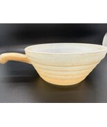 Vintage Fire King Peach Lusterware  Beehive Soup Bowl With Handle - $6.79