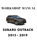 SUBARU OUTBACK 2013 2014 2015 2016 2017 2018 2019 SERVICE REPAIR WORKSHOP MANUAL - $6.51