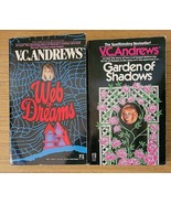 Lot of 2  V.C. Andrews paperbacks, Web of Dreams &amp; Garden of Shadows - $149.20 MXN