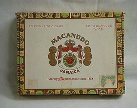 Macanudo Jamaica Cigar Box Lord Claridge Cafe Vintage Cigar Box Sold Empty - $12.86