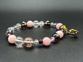 Handcrafted MultiGemstone Smoky Quartz Bracelet - $738.49 MXN
