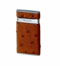 Brizard and Co. - The "Sottile" Lighter -Genuine  Ostrich Tan NIB