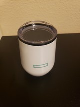 NEW double wall vacuum insulated stemless wine tumbler mug w lid 12oz BPA free - £7.58 GBP