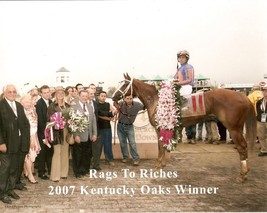 2007 - RAGS TO RICHES after winning the  Kentucky Oaks - 10&quot; x 8&quot; - £15.73 GBP