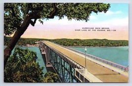 Postcard Hurricane Deck Bridge Over Lake Of The Ozarks Missouri Curt Teich Co. - £2.89 GBP