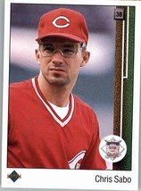 1989 Upper Deck 663 Chris Sabo Award Winner Cincinnati Reds - £1.95 GBP