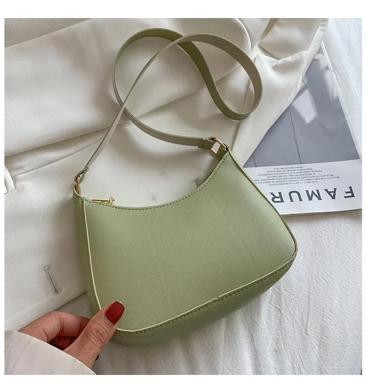 Women Square Bag Retro Solid Color PU Leather Shoulder Handbag Fashion U... - $16.29