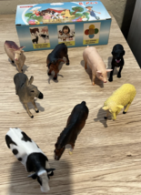 8 Pcs Farm Animals Figurines Toys 3 - 5 Inches each NEW - £18.71 GBP