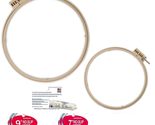 Morgan Quality Products No-Slip Embroidery Hoops Bundle, Interlocking To... - $37.99