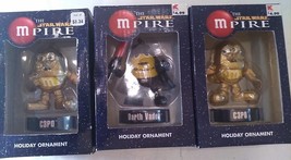 2006 Kurt Adler M&amp;M Star Wars C3PO Resin Gold Figural Ornament Set of 3 - £22.19 GBP