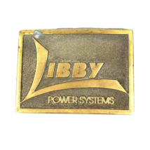 Mens Adezy Belt Buckle Libby Power Systems Electrical Energy Vintage 1977 - £25.23 GBP