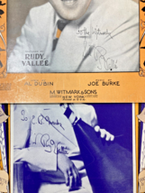 Lot of 2 RUDY VALEE SIGNED SHEET MUSIC 1930 Autograph &amp; The Connecticut ... - £31.28 GBP
