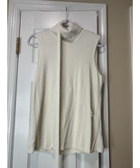 BCBG Maxazria Turtleneck Sweater Tank With Belt Womens Size XL Ivory - $27.28 CAD