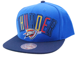 OKC Oklahoma City Thunder Mitchell &amp; Ness VE32Z NBA Basketball Snapback Cap Hat - £18.29 GBP