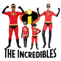 Hot The Incredibles Super Heros Kids Adult Size Suits Cosplay Costume Ha... - $53.99