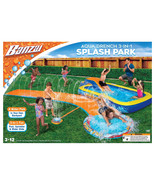 Banzai Aqua Drench 3-in-1 Splash Park w/ Pool, Sprinkler &amp; Waterslide, A... - $912.78 MXN