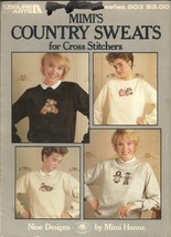 Leisure Arts Mimis Country Sweats for Cross Stitchers Cross Stitch Patterns 1987 - £2.70 GBP