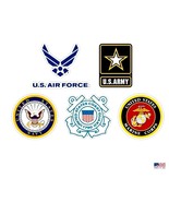 AUTO DRIVE - Set of 5 Auto Decals ~ US Military All Branches - £8.55 GBP