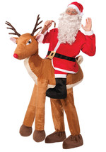 Forum Novelties Men&#39;s Santa Ride-A-Reindeer Adult Costume, Multi, One Size - £239.54 GBP