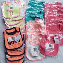 Lot of 10 Carter&#39;s Baby Bibs New Resellers - $34.63