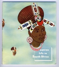 Native Life in South Africa with Great Color Prints 1950&#39;s Tourist Corpo... - $29.78