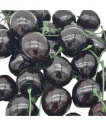 40 Pcs Artificial Fake Black Cherry Cherries Table Decor Fruit Food Gree... - £12.43 GBP