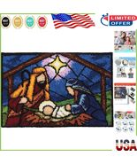 Beginner-Friendly 3D Latch Hook Rug Kit – Beautiful Animal Design, 20.4&quot;... - $45.53