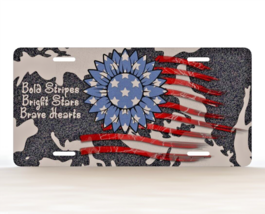 Patriotic All American American Flag Country Background Novelty License ... - $15.79