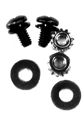 1963-1967 Corvette Screw And Nut Set Window Stop Convertible Brackets - $15.79