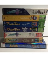 Lot of 8 Veggie Tales VHS Tapes Christian Religious Children Moral Stories - $13.06