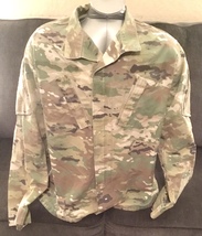 US Army Camo OCP Combat Uniform ACU Multicam Coat Top Size MEDIUM LONG  - $35.00