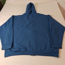 Athletic Works Men's Blue Cotton Fleece Full Zip Hoodie Sweatshirt 2XL (50-52) image 2
