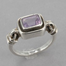 Retired Silpada Sterling Silver MISTY MORNING Amethyst Ring R1158 Size 6 - £23.97 GBP