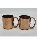 Vtg Mule Copper Mug Etched Logo Bucking Mule (Lot of 2) 14oz Lot 2 - €55,09 EUR