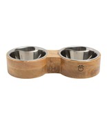 GF PET Wood &amp; Metal Feeder Double Diner - $856.45 MXN+