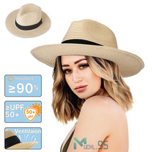 Sun Hat Womens - Sombreros De Playa Para Mujer, Sombrero De Paja De Ala Ancha - £22.34 GBP