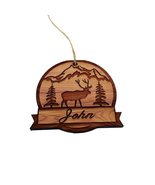 Customized Elk with your name - Cedar Ornament - £15.36 GBP