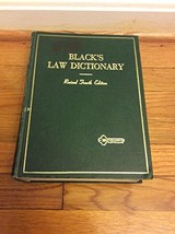 Black&#39;s Law Dictionary Revised Fourth Edition [Hardcover] Henry Campbell Black - $106.48