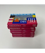 NOS VINTAGE Memorex DBS 90  Type I Normal Bias Audio Cassette Tape Lot of 6 - £16.31 GBP