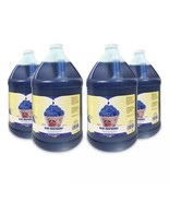 4 Packs Sno Kone Syrup, Blue Raspberry (1gal / pk) - $1,694.51 MXN