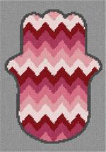 Pepita Needlepoint kit: Hamsa Chevron, 7&quot; x 10&quot; - £41.00 GBP+