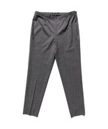 Brooks Brothers pants women size 6 Italy wool stretch tapered gray hound... - $30.99