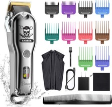 Hatteker Hair Cutting Kit Professional Hair Clippers For Men Cordless Ipx7 - £36.77 GBP