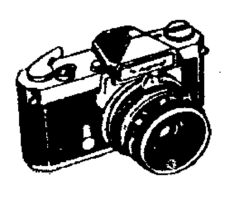 35 mm Camera vintage Rubber Stamp  made in america free shipping - £13.44 GBP